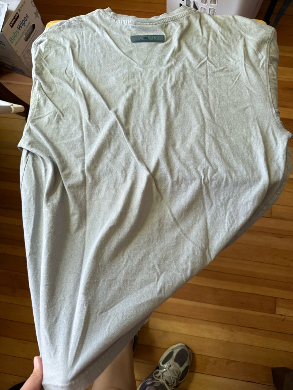 Men’s Brooklyn Cloth Light Gray 'ORIGINALS' Embroidered short sleeve‎ size large - Picture 8 of 9